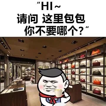HI ~ 请问这里的包包你不要哪个