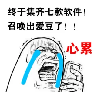 终于集齐七款软件！召唤出爱豆了！！心累