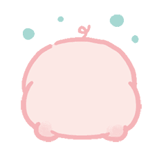 小粉猪打滚 GIF