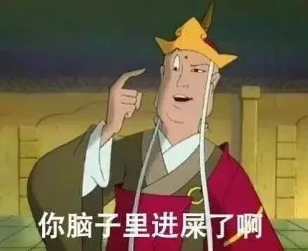 你脑子里进屎了啊