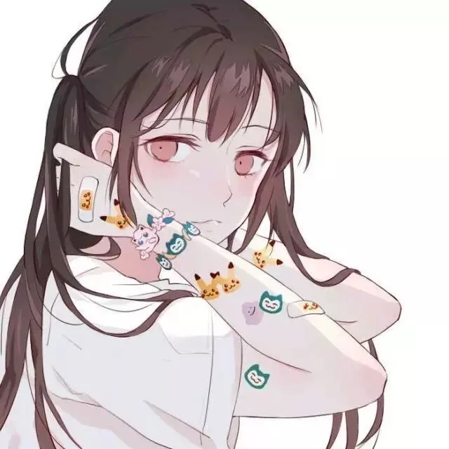 抱头情头女生