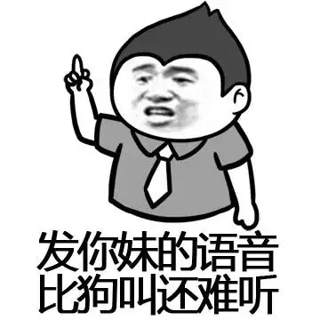 发你妹的语音，比狗叫还难听！