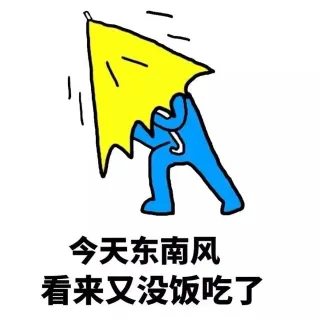 今天东南风 看来又没饭吃了