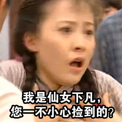 我是仙女下凡，您一不小心捡到的？