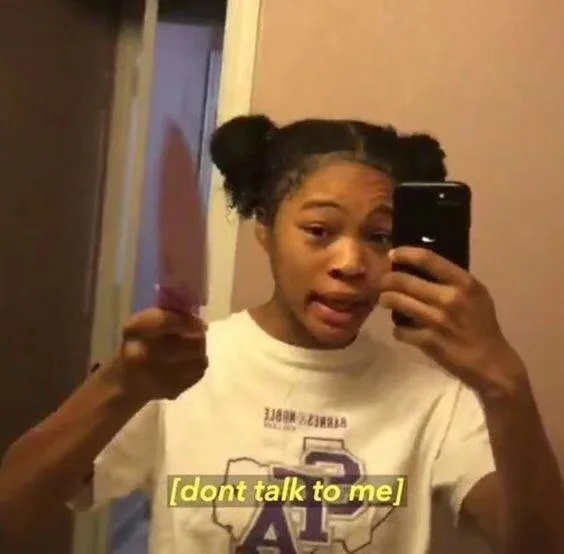 don't talk to me （不要跟我说话）（don't talk to me （不要跟我说话））