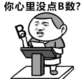 你心里没点B数?