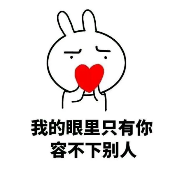 我的眼里只有你，容不下别人
