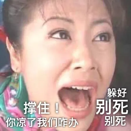 撑住！你凉了我们咋办 躲好 别死