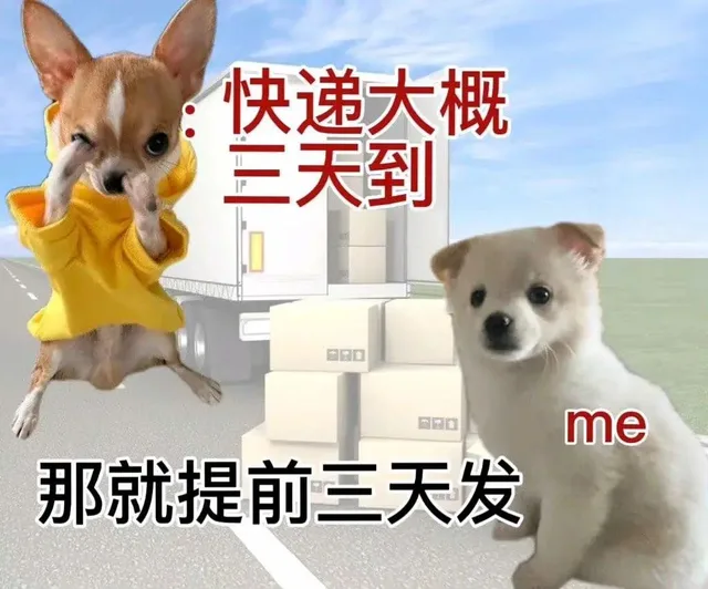 快递大概三天到me那就提前三天发（快递大概三天到me那就提前三天发）
