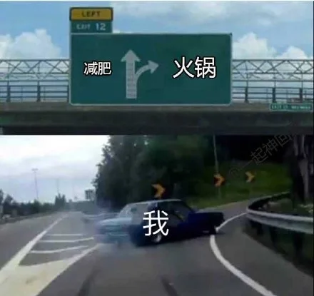 LERT区减肥火锅我(汽车在高速路分叉离开漂移走岔路)