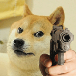 神烦柴犬警告表情包