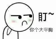盯你个大平胸