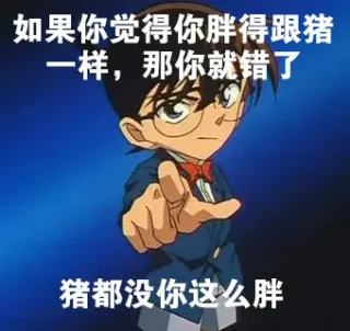真相只有一个！意不意外！惊不惊喜！_名侦探柯南_柯南_卡通_怼人表情表情包