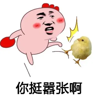 斗图装逼表情_小鸡