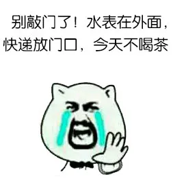 别敲门了，水表在外面，快递放门口，今天不喝茶