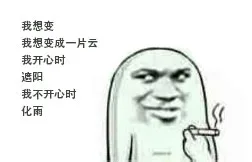 我想变 我想变成一片云 我开心时 遮阳 我不开心时 化雨