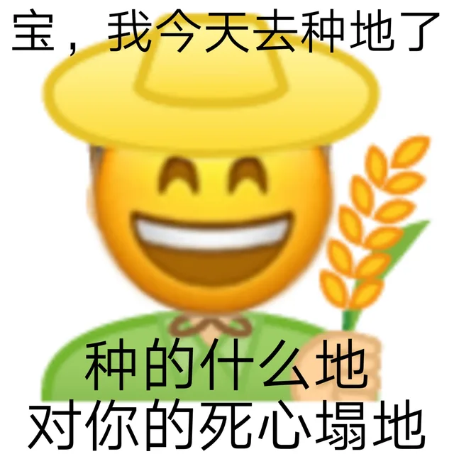 宝,我今天去种地了种的什么地对你的死心塌地（宝,我今天去种地了种的什么地对你的死心塌地）