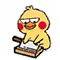 小黄鸡磨刀霍霍 GIF 动态表情包