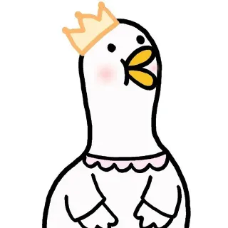 保龄鸭戴皇冠