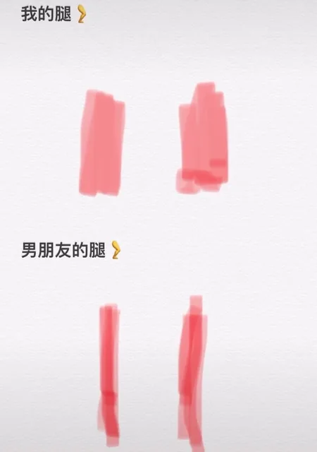 我的腿 vs 男朋友的腿