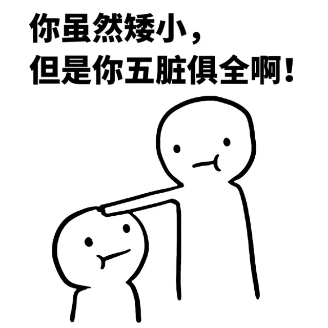 你虽然矮小，但是你五脏俱全啊！