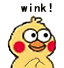 小黄鸡搓手手动图