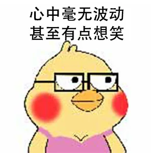 心中毫无波动甚至有点想笑