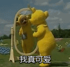 哎呀，谁也没有我可爱，不是吗！ _天线宝宝_动图_自恋_gif_卡通表情包