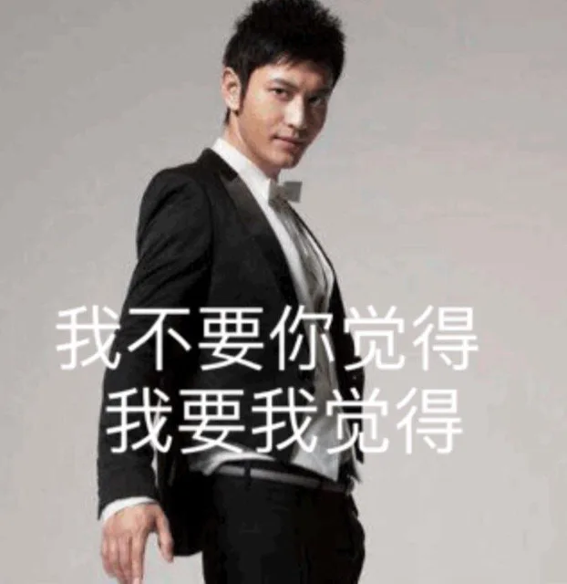 我不要你觉得 我要我觉得（黄晓明表情包）（我不要你觉得 我要我觉得（黄晓明表情包））