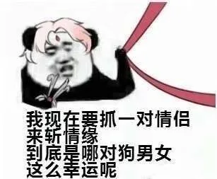 我现在要抓一对情侣来斩情缘到底是哪对狗男女这么幸运呢（我现在要抓一对情侣来斩情缘到底是哪对狗男女这么幸运呢）
