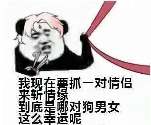 我现在要抓一对情侣来斩情缘到底是哪对狗男女这么幸运呢