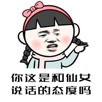 你这是和仙女说话的态度吗