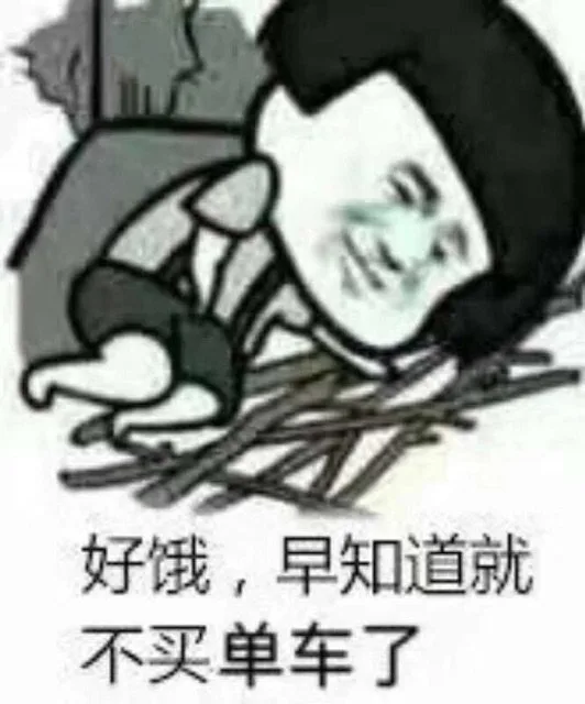 好饿，早知道就不买单车了（好饿，早知道就不买单车了）