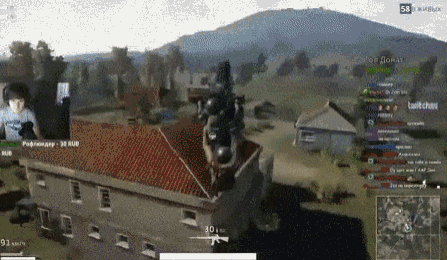 吃鸡神操作 GIF