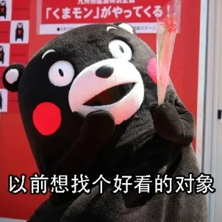 以前想找个好看的对象