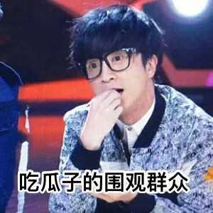 吃瓜子的围观群众