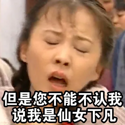 但是您不能不认我 说我是仙女下凡