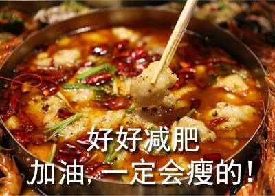 好好减肥加油一定会瘦的