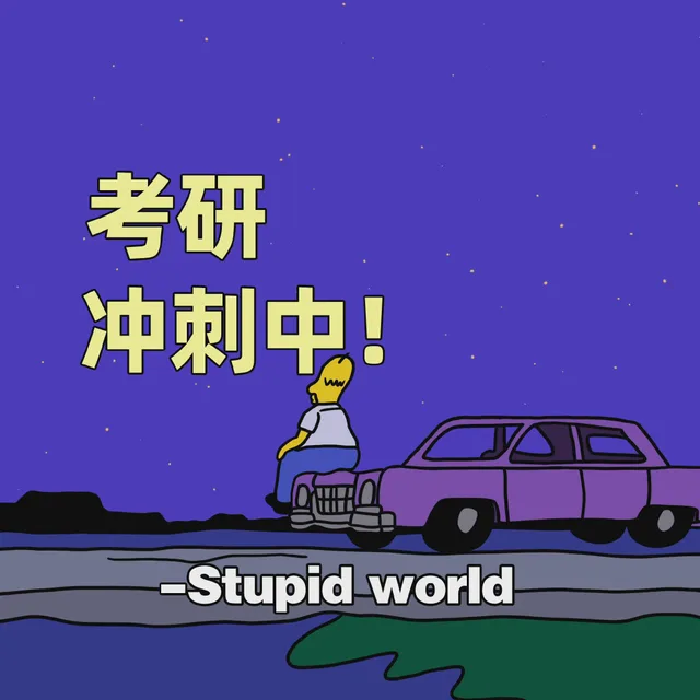 考研冲刺中!y- Stupidworld