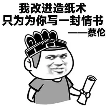 我改进造纸术 只为为你写一封情书 ——蔡伦