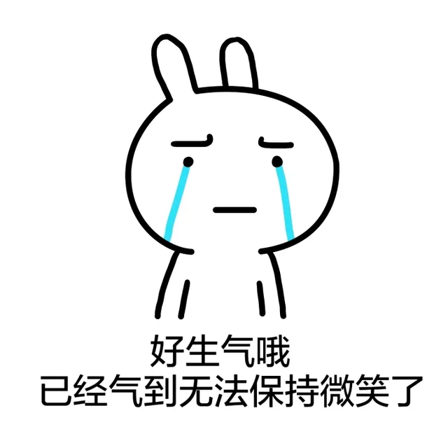 好生气哦，已经气到无法保持微笑了