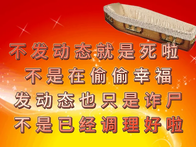 不发动态就是死啦不是在偷偷幸福发动态也只是诈尸不是已经调理好啦（不发动态就是死啦不是在偷偷幸福发动态也只是诈尸不是已经调理好啦）