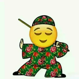 红绿棉袄练武（emoji）