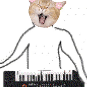 猫咪演奏乐器沙雕动图表情包