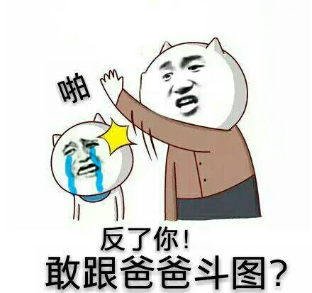 爸爸在呢？有事快说！_爸爸_无节操_搞笑_装逼表情包