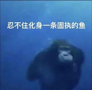 忍不住化身一条固执的鱼（忍不住化身一条固执的鱼）