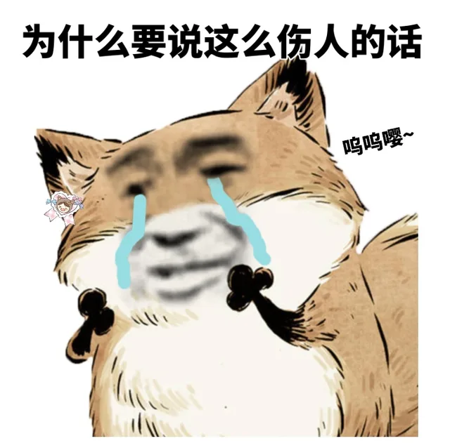 为什么要说这么伤人的话 呜呜