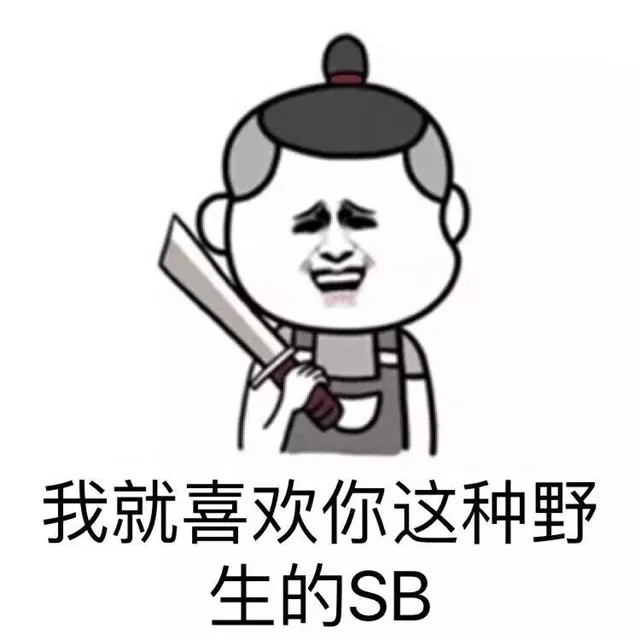 野生SB_装逼_sb_野生_无节操表情包