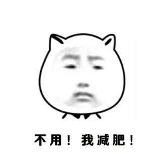 不用！我减肥！