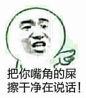 把你嘴角的屎，擦过一次在说话！